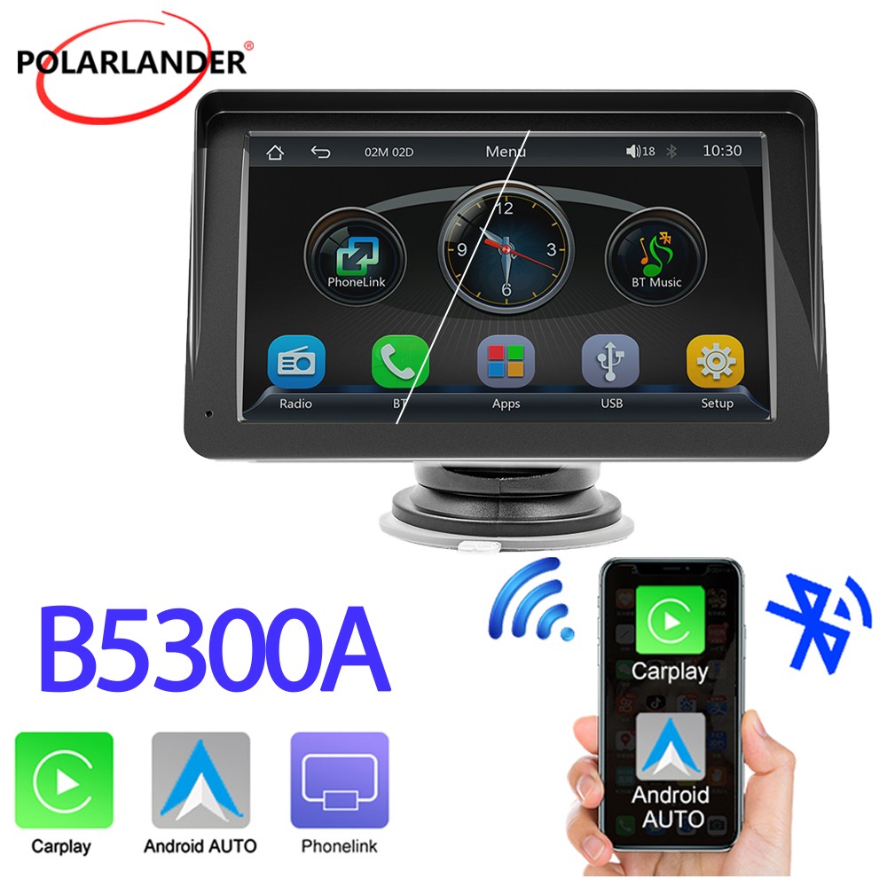 7″ HD Touchscreen 2Din CarAndroid Auto Bluetooth 5.0 MP5 Wireless Carplay