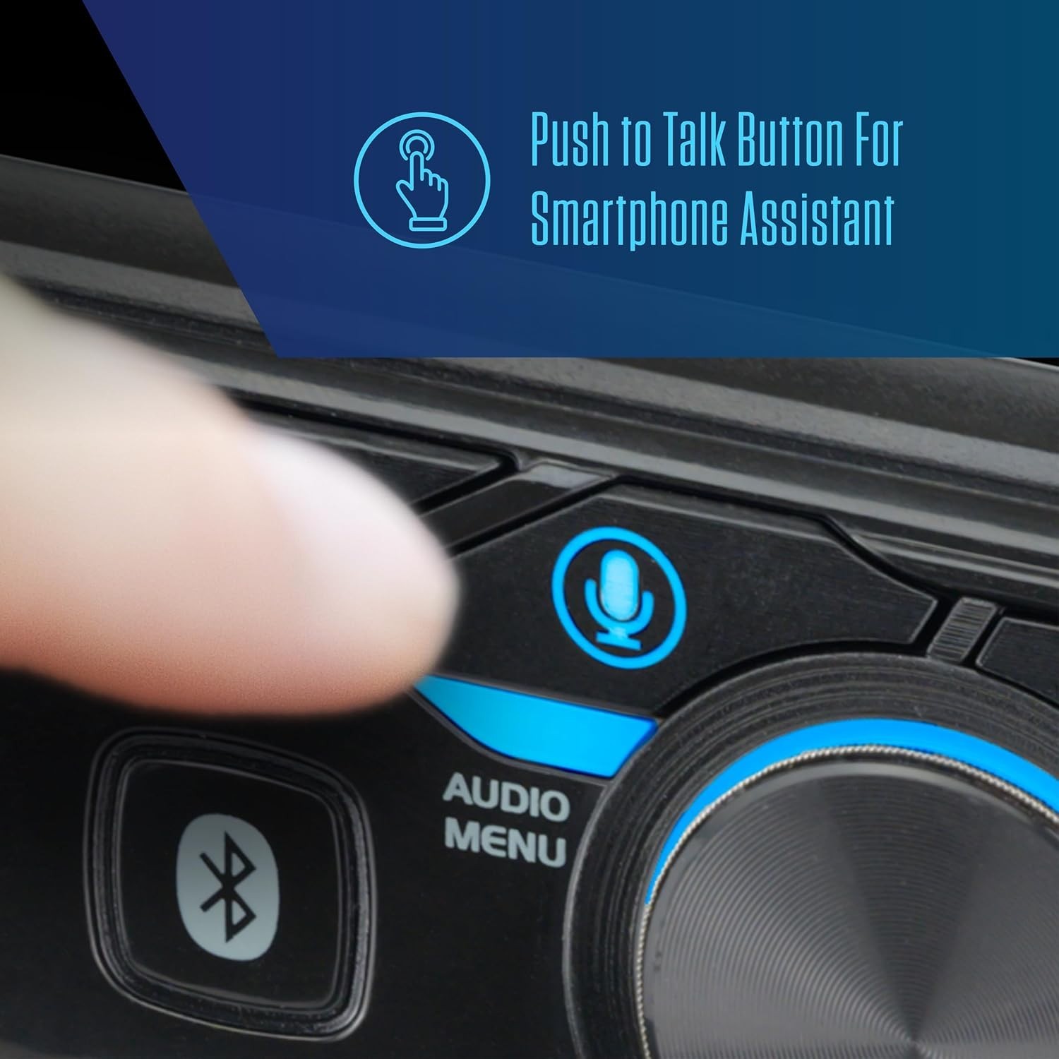 Elegant Single DIN Car Stereo with 7-Character LCD and Voice Assistant Options