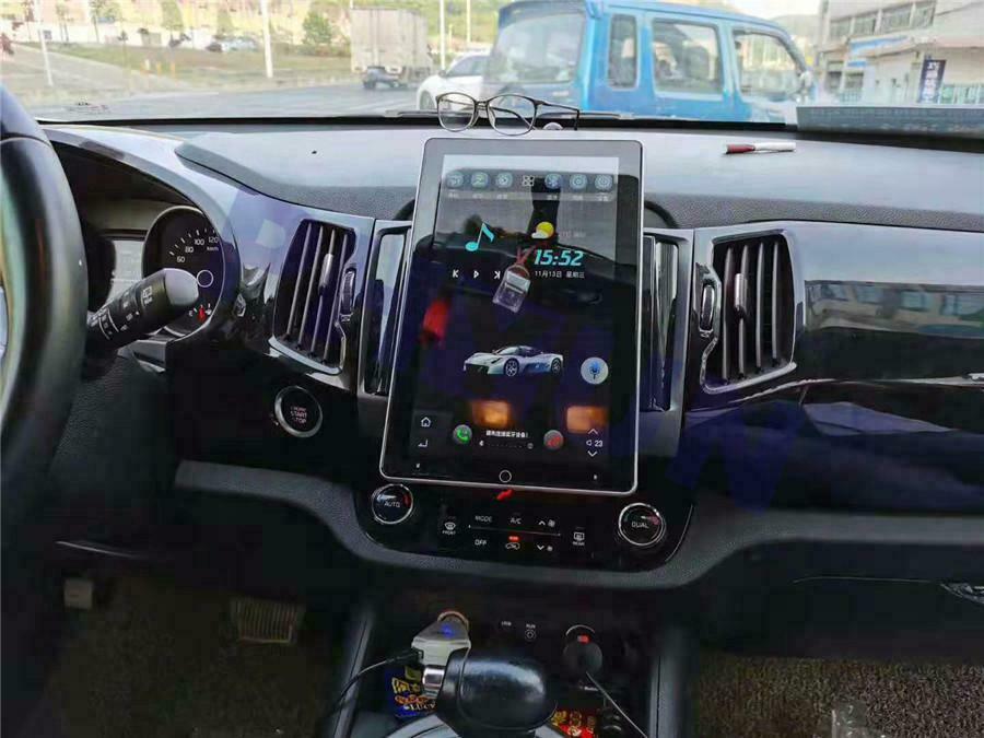For 2009-12 RAM 1500 2500 3500 Double Din Radio Rotated Android15 Stereo CarPlay