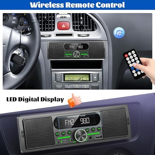 Single Din Car Stereo Radio Bluetooth Multimedia Car Audio Receivers with