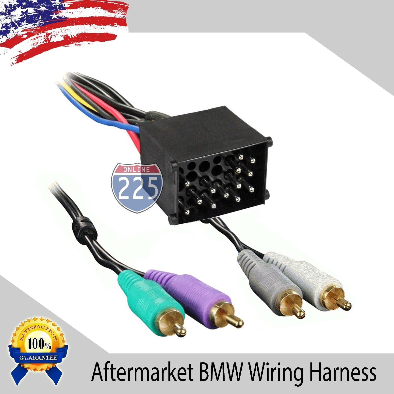 Car Stereo Wiring Harness AMP Aftermarket Radio 1987-2005 BMW 3 & 7 Series Z3 M3