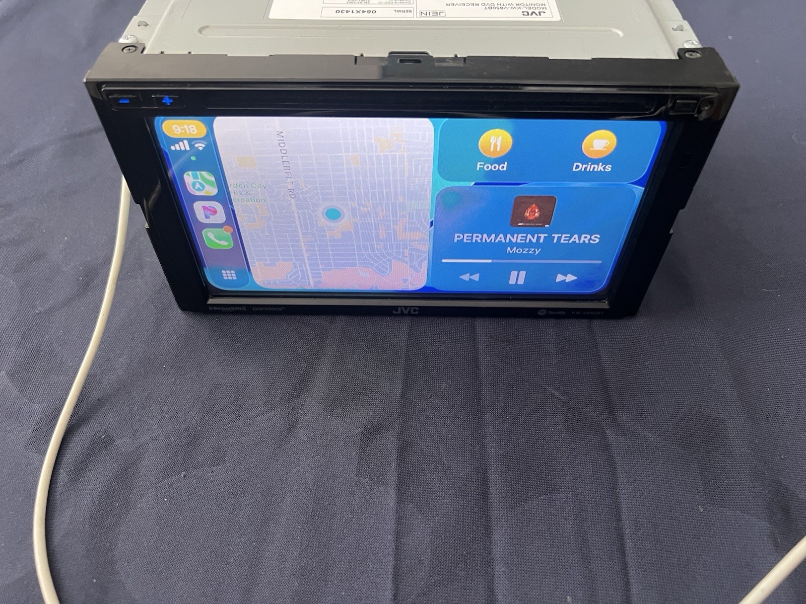⭐️Pre-Owned,TESTED⭐️ JVC APPLE CARPLAY| CD| DVD| USB| BT| AM/FM-(KW-V850BT)