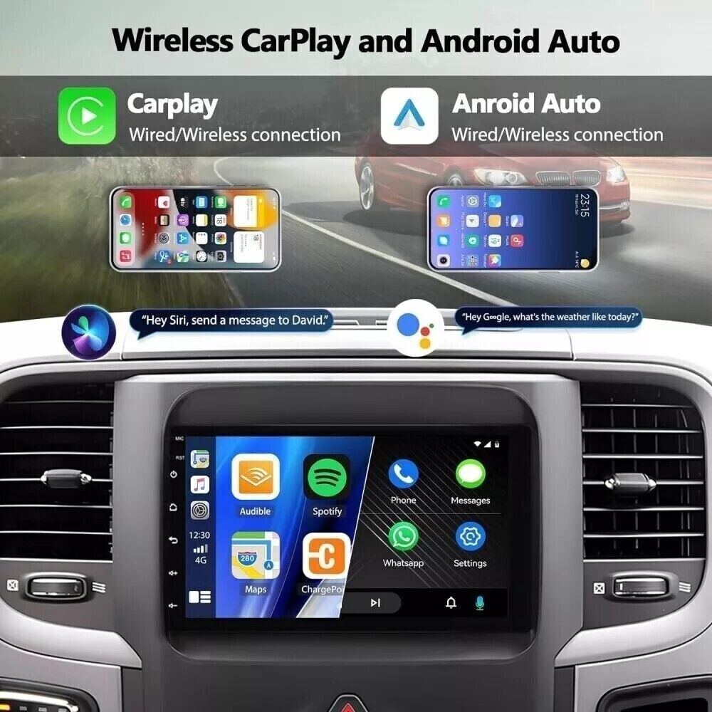 7″ HD Car Radio GPS Navigation Android 2+32GB For 13-18 Dodge Ram 1500 2500 3500