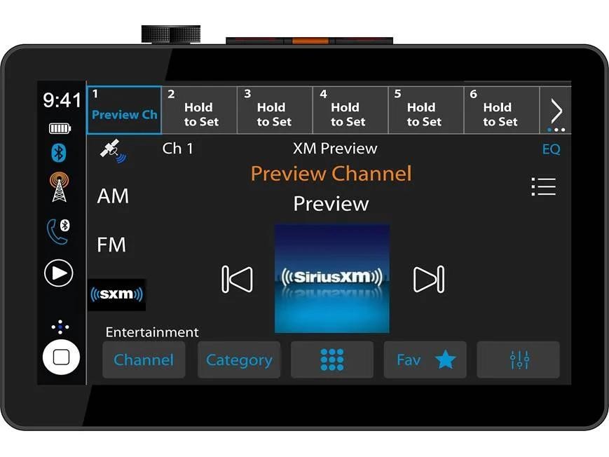 Jensen CAR10TC 10.1″ Floating Touchscreen Multimedia Receiver