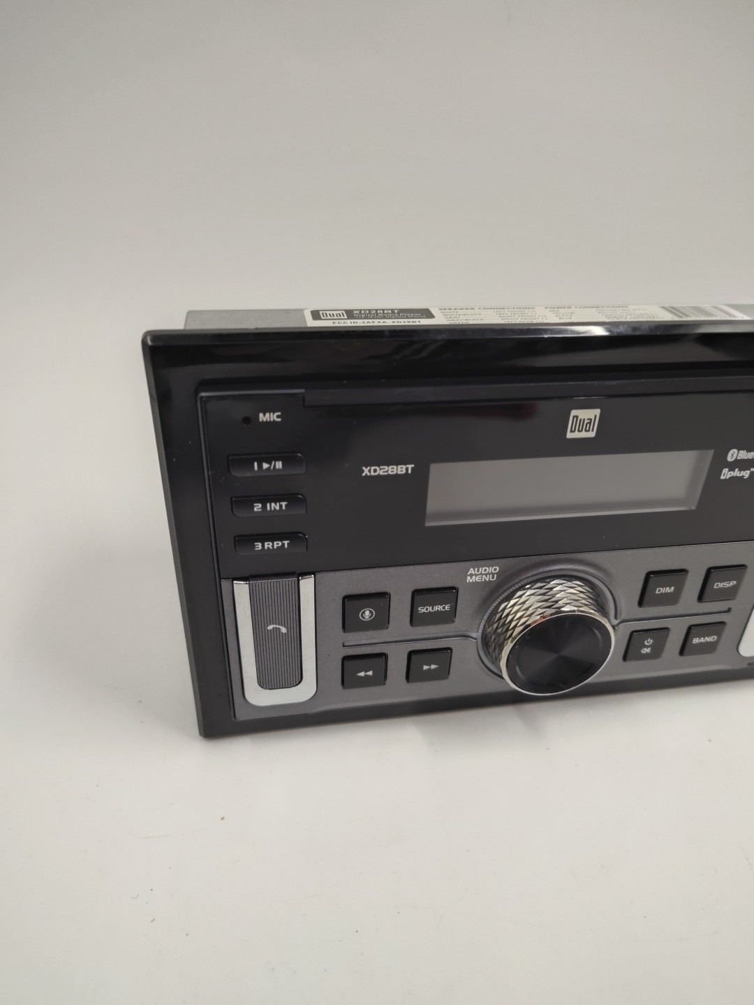 DUAL XD28BT Car Stereo Head Unit, AUX, USB Double DIN LCD Bluetooth 200W AM/FM