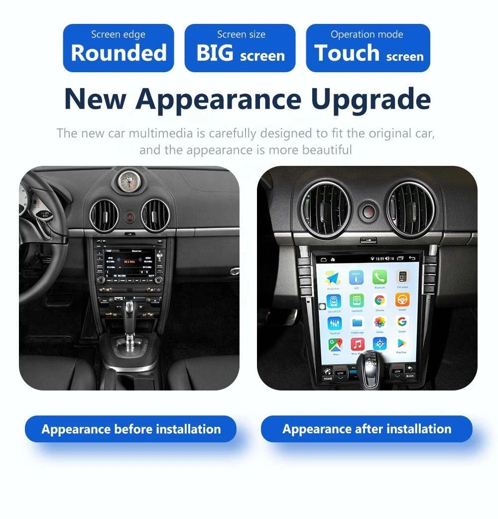 64GB For Porsche 911 997 Cayman Boxster 987 2005-12 Car Radio GPS Carplay Stereo