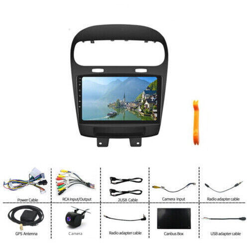 10″ Android 12 For Dodge Journey 2011-2019 Stereo Radio Apple Carplay FM Nav CAM