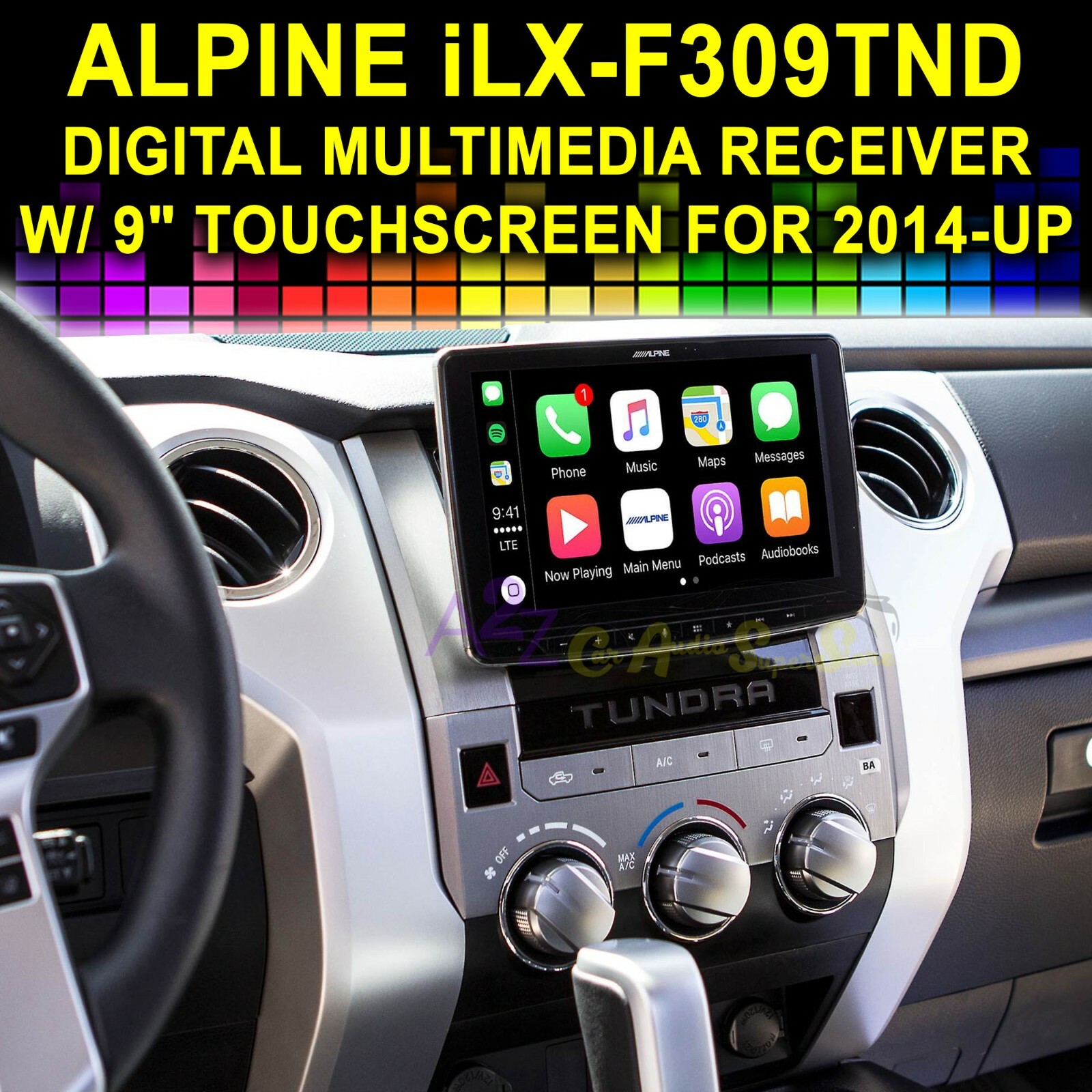 ALPINE HALO9 iLX-F309TND DIGITAL MULTIMEDIA RECEIVER 2014-UP TOYOTA TUNDRA NEW!