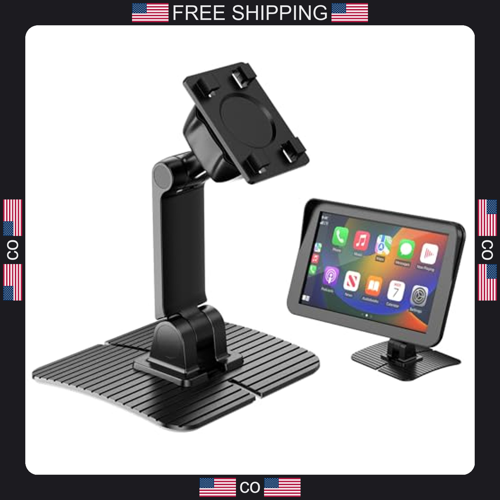 1Zero Adjustable CarPlay Dashboard Mount for 7-11 Inch Screens