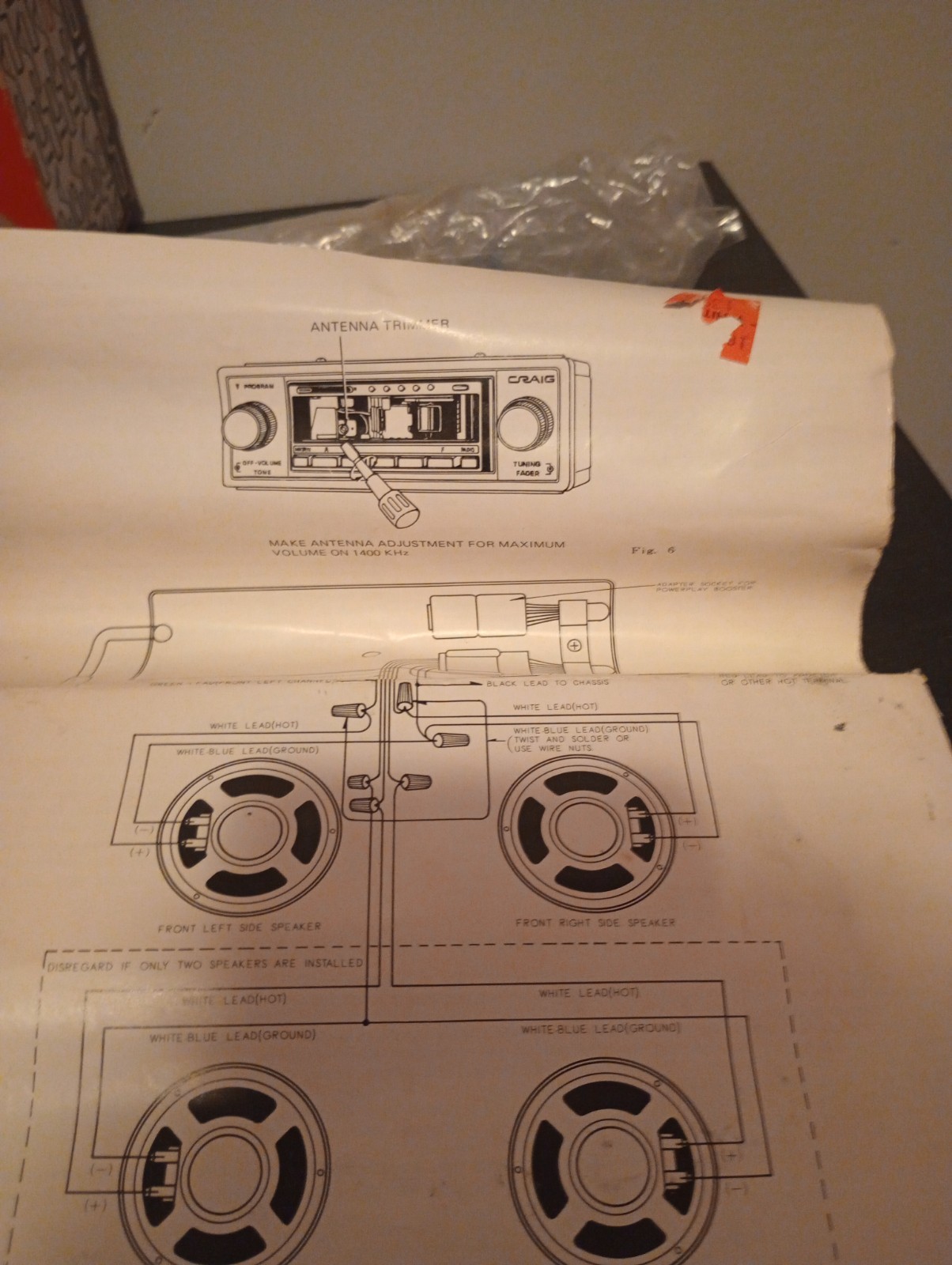 Craig 3146 AM/FM 8-track Car Stereo WORKS Original Box And Never Used Faceplate