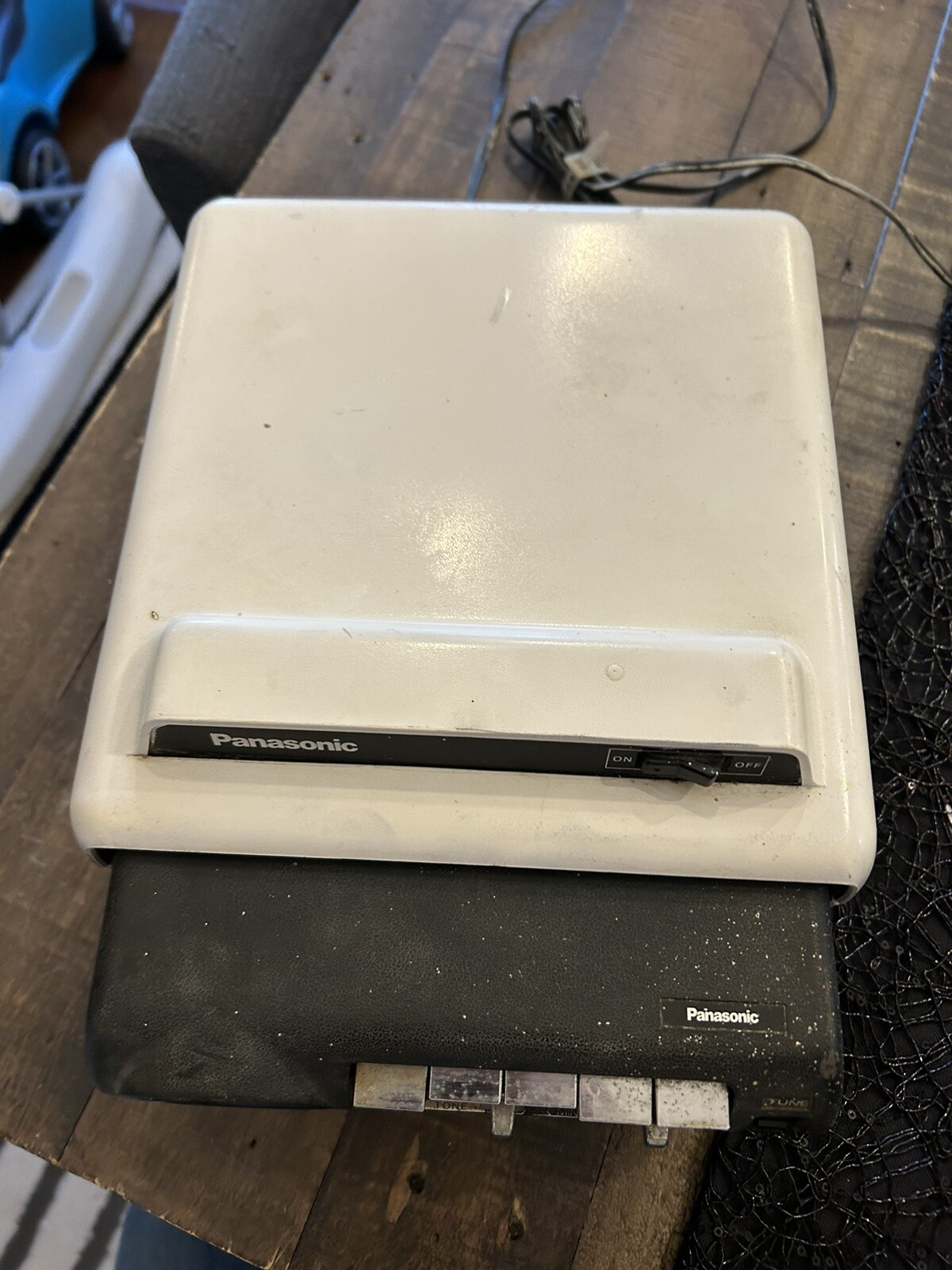 Rare Vintage PANASONIC CQ-880EU Car Radio FM 8 Track Player Stereo W/ Cabinet