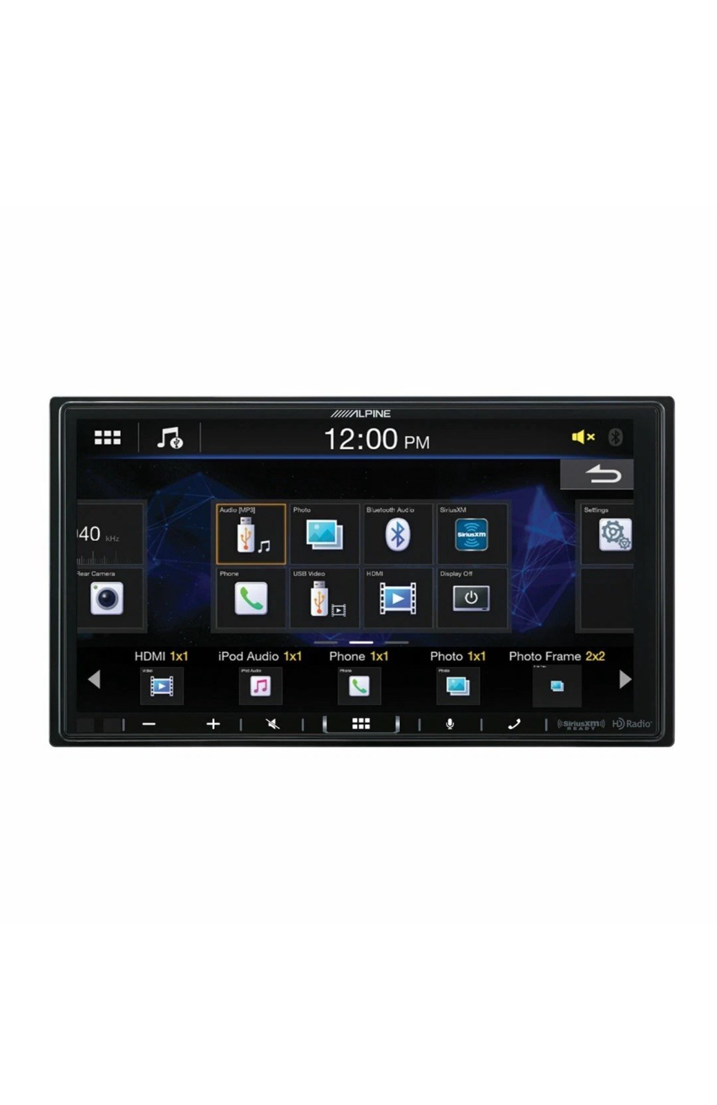 Alpine iLX-407, 7″ Double-DIN Digital Media Receiver w/ CarPlay and Android Auto