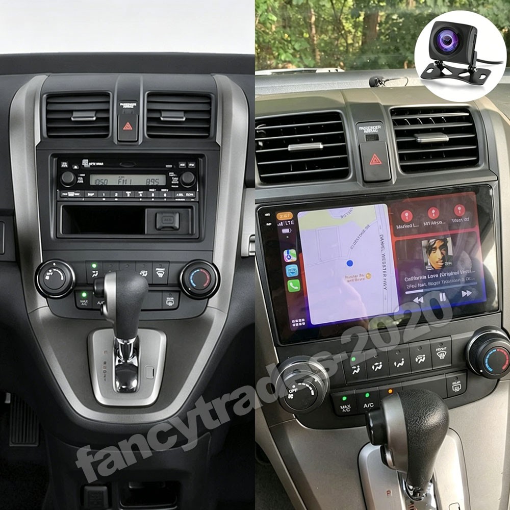 For Honda CRV 2007-2011 Carplay Android 15 Car Stereo Radio GPS Navi WIFI Camera
