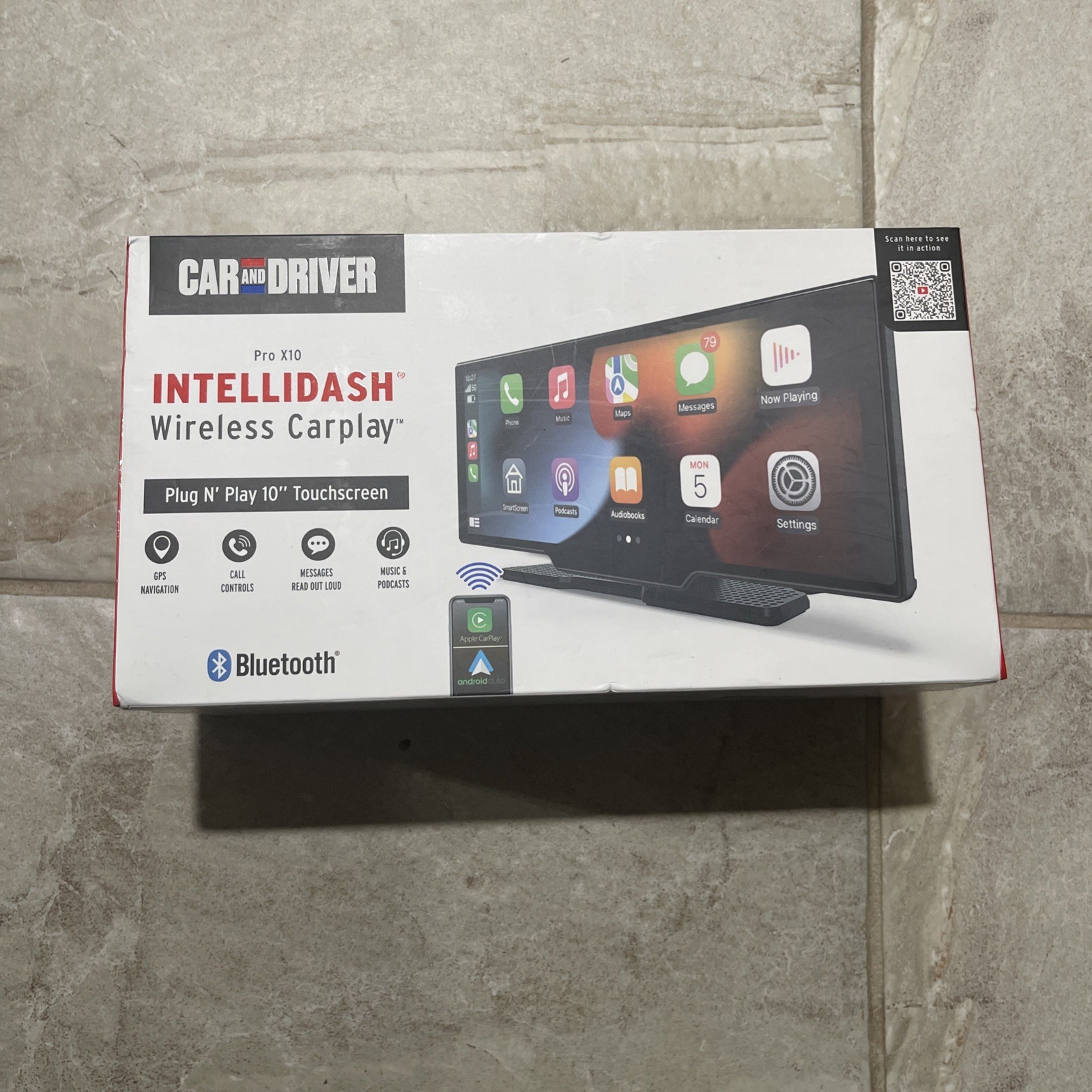 Car and Driver Intellidash Pro X10 Wireless Carplay, 10″ Touch Screen Display 🆕
