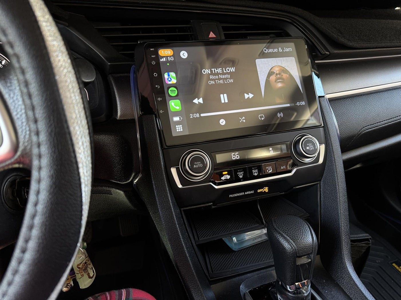 For Honda Civic 9″ Android 13 Carplay Car Radio GPS Navigation SWC WIFI + Camera