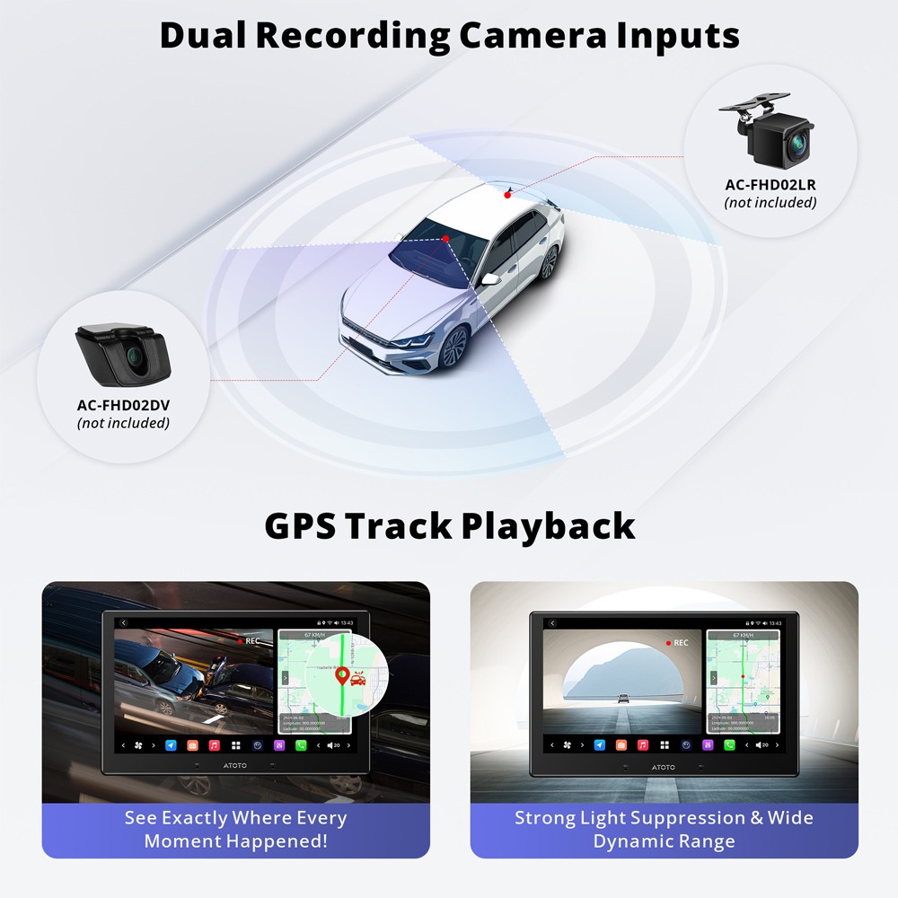 ATOTO X10 10″ 1Din 8GB RAM Car Stereo Android 13 GPS 4G LTE 36B-EQ AI Octa-Core
