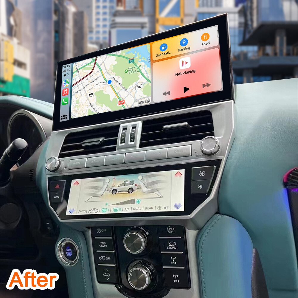 12.3Inch For Toyota Prado 2018-2022 Auto GPS Navi Stereo Radio Audio BT 4+32G