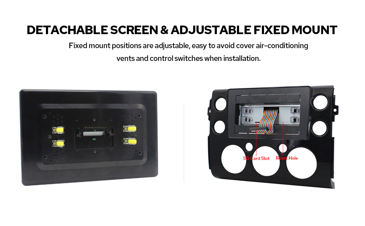 For Toyota Fj Cruiser 2007-14 JOYING 11.6 Inch Android12 GPS Navi Player (Black)
