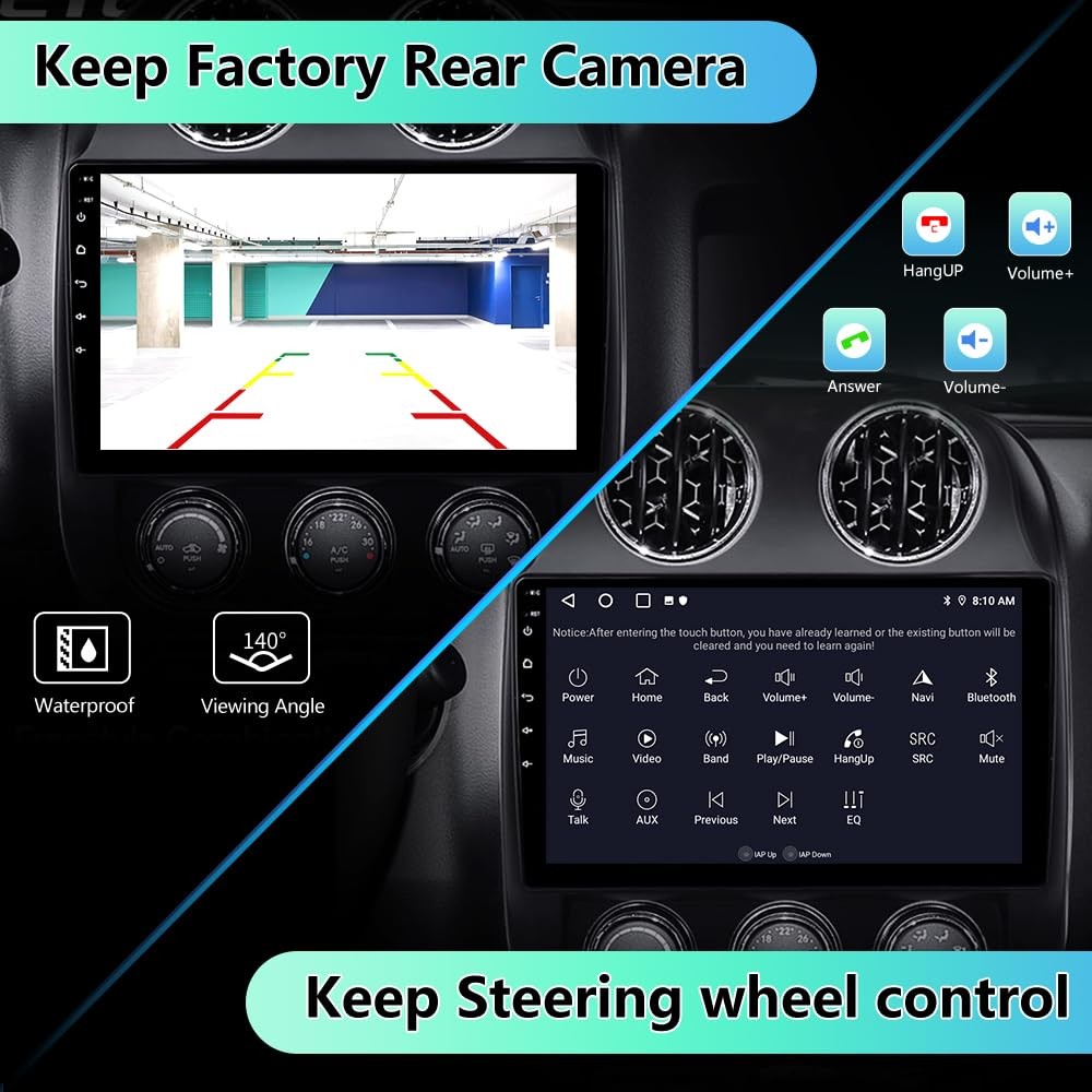 Eaglenav 10.1 Inch Car Radio For Jeep Patriot Compass 2010-2016 Android 13 Car