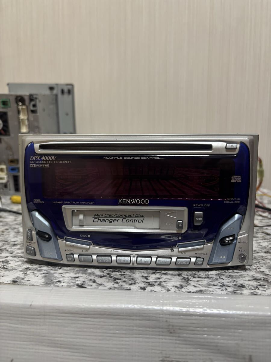 Kenwood DPX-4000V 2Din Car Audio CD Cassette Receiver 40W x 4 Working Confirmed