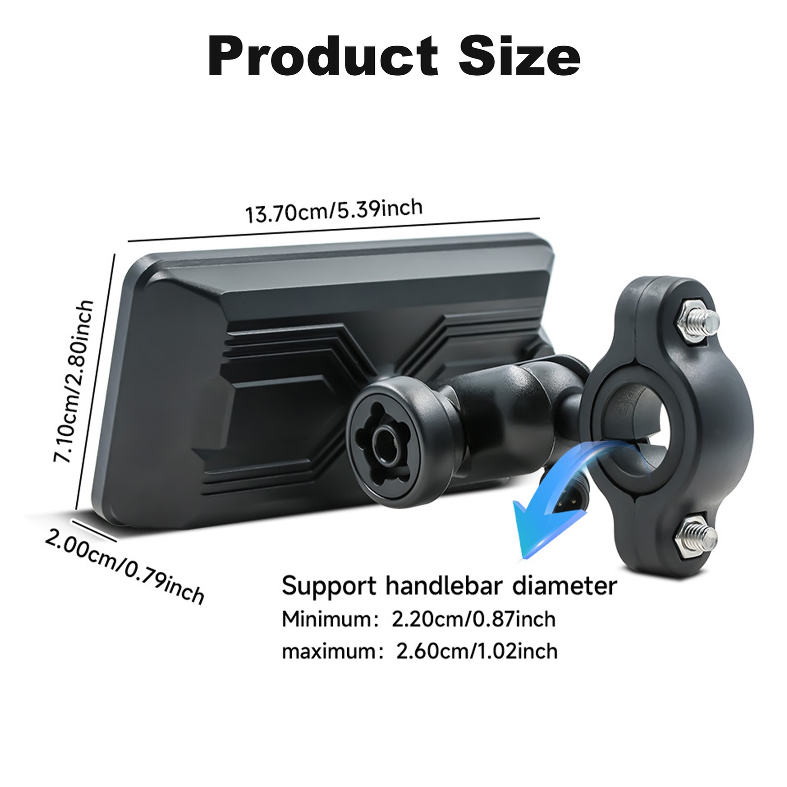 5″ WATERPROOF MOTORCYCLE NAVIGATOR PORTABLE WIRELESS CARPLAY ANDROID AUTO SCREEN