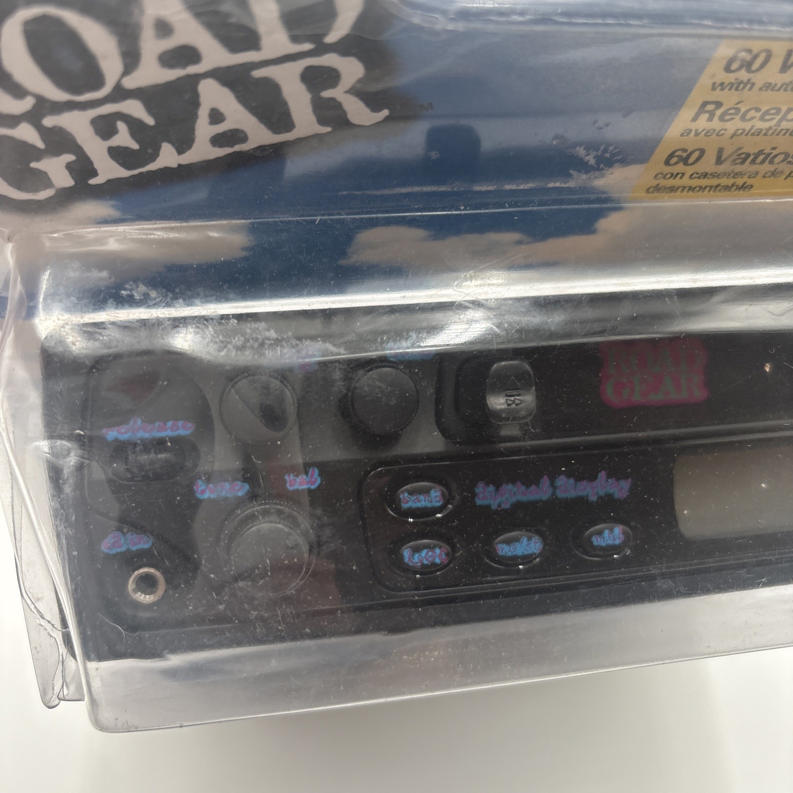 Vintage Road Gear 60 Watt AM/FM Car Stereo Cassette Receiver w/CD Input Open