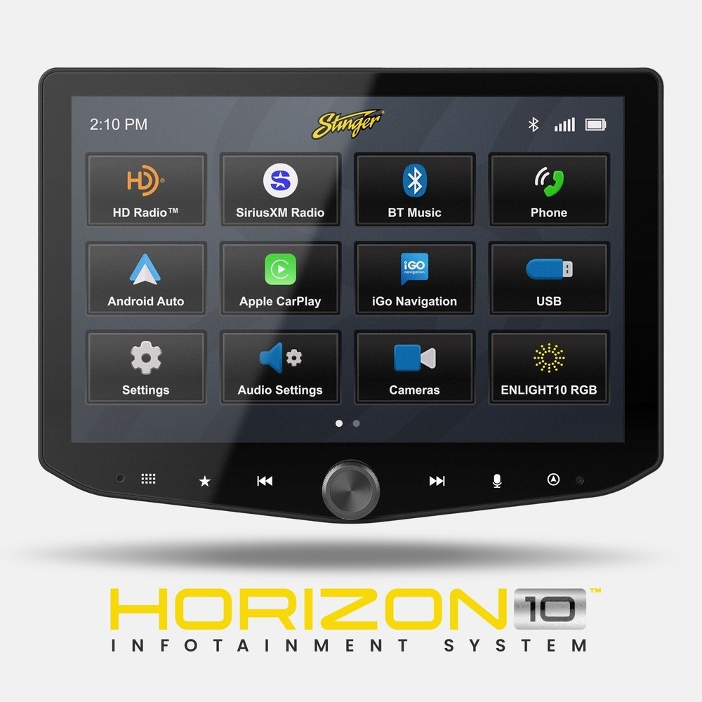 Stinger IX210 (HORIZON10) 10″ Multimedia Receiver w/ SiriusXM Tuner