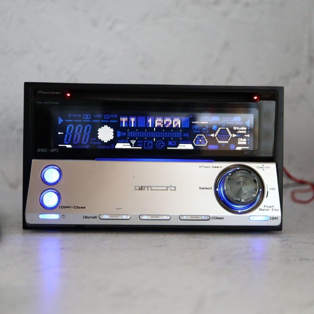 Carrozzeria FH-P077MD 2DIN CD MD CD-R/RW MDLP DSP Fully maintained Working JP
