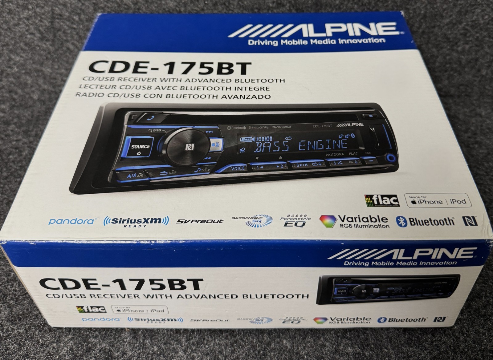 Alpine CDE-175BT NEW/OPEN BOX. EXTREMELY HARD TO FIND (SEE DESCRIPTION)