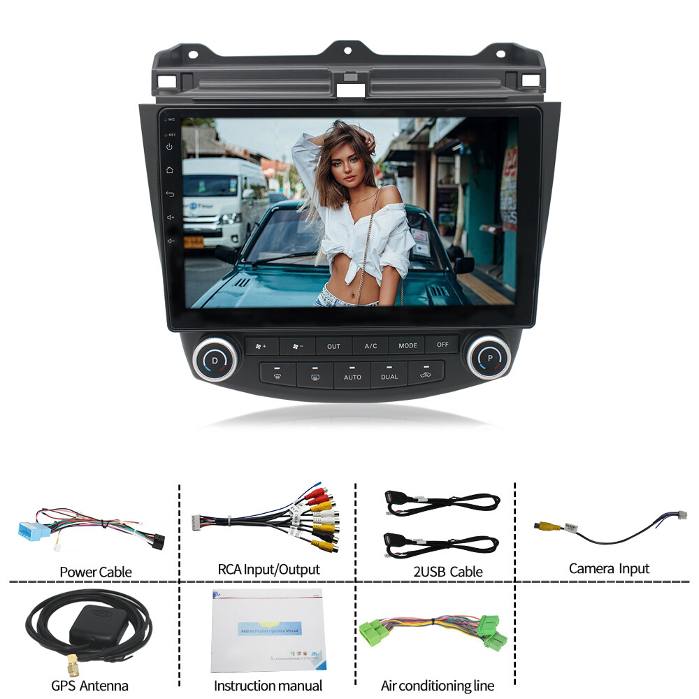 Android Carplay For Honda Accord 7 2003 2004 2005 2006 2007 Stereo Car Radio USB
