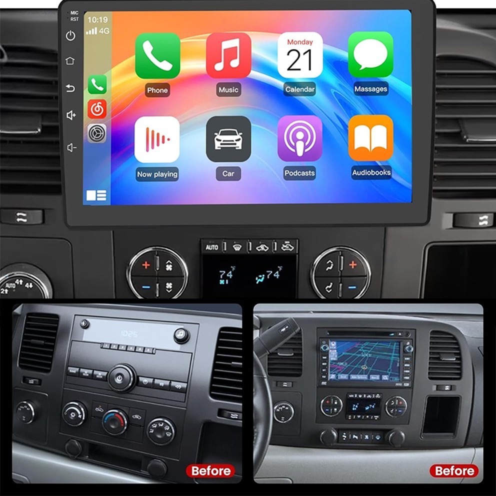10″ ISP Screen Car Stereo for 2007-2013 Chevy Silverado Tahoe GMC Sierra Yukon