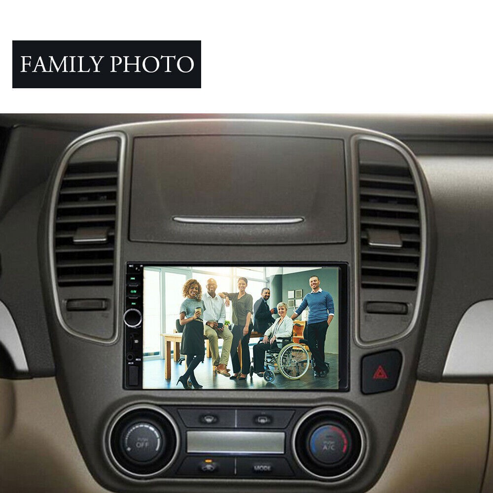 Double Din 7″ Car Stereo with Backup Cam for Android/Apple Radio Touch Screen US