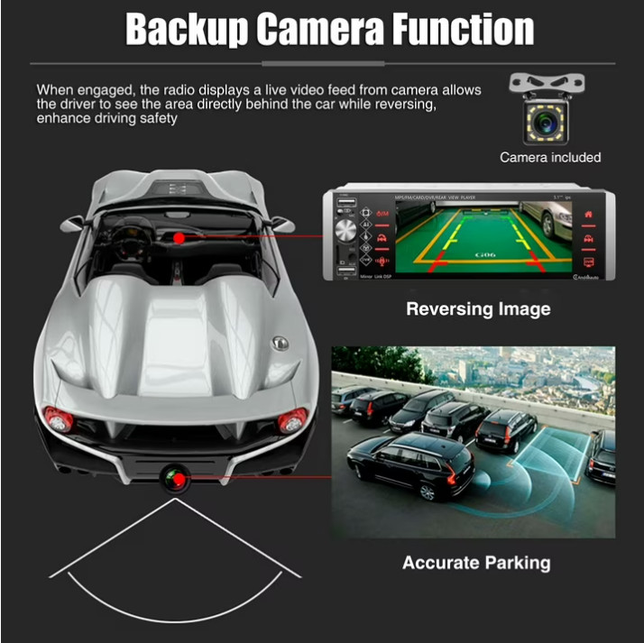 Estereo De Pantalla con Bluetooth Para Coche Carro Auto MP5 Player RCA/AUX/USB/T