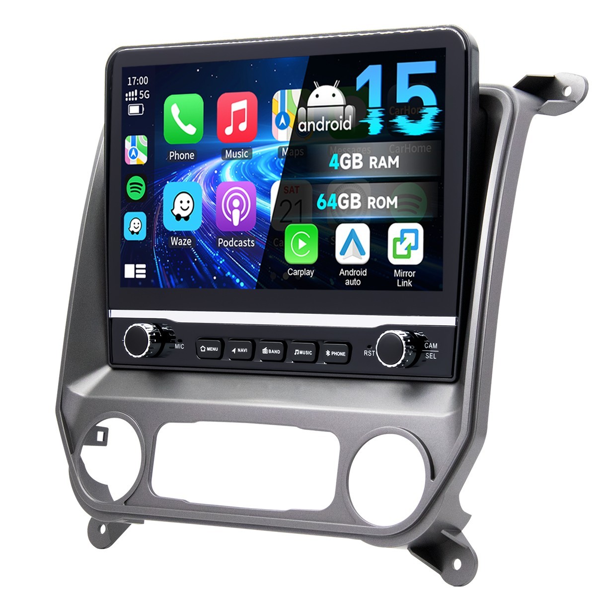 Apple Carplay Car Stereo Radio Nav For 2014-2018 Chevy Silverado GMC Sierra 1500