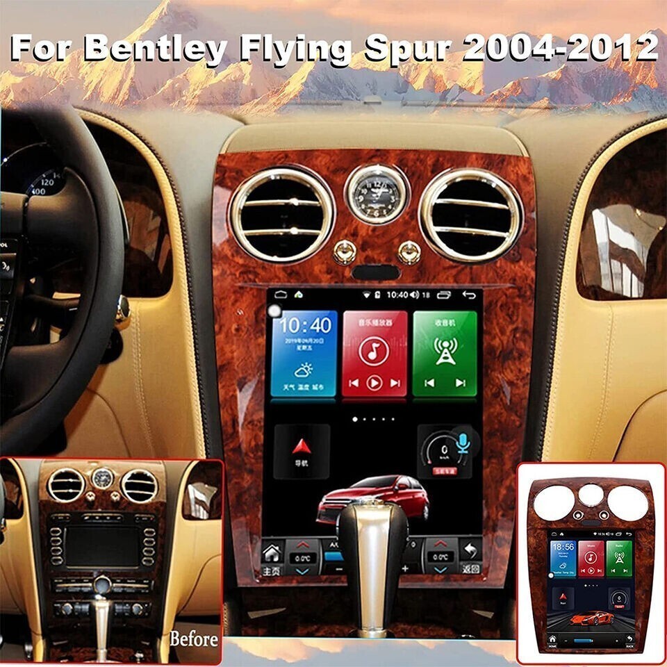 12.1″ For 2004-12 Bentley Flying Spur Continental Car Radio Stereo Carplay 4+64G