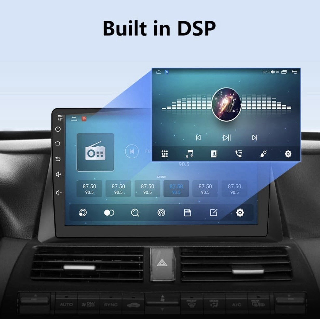 Car Stereo Radio 2008-2013 Honda Accord 10” Touchscreen CarPlay Android Auto