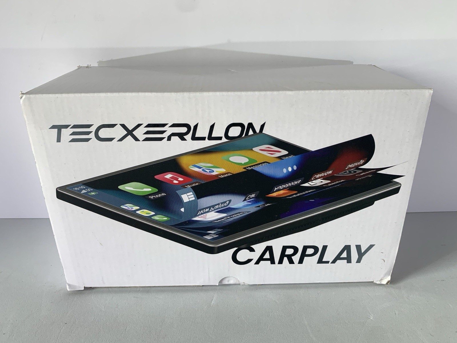 TECXERLLON 9″ Wireless Portable Carplay Screen & Android Auto Touch Screen Black