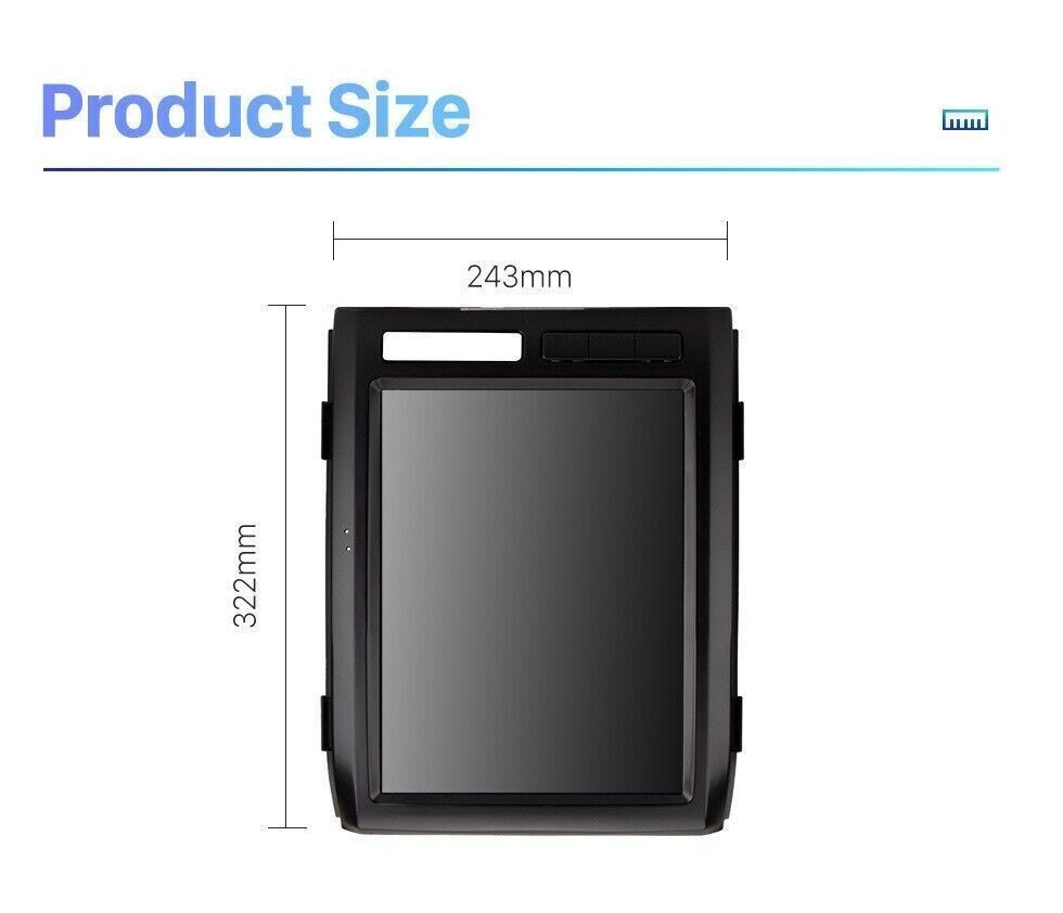 12.1″ Large Car Screen Tesla Style 64G Car Radio Stereo For Ford F150 2008-2012