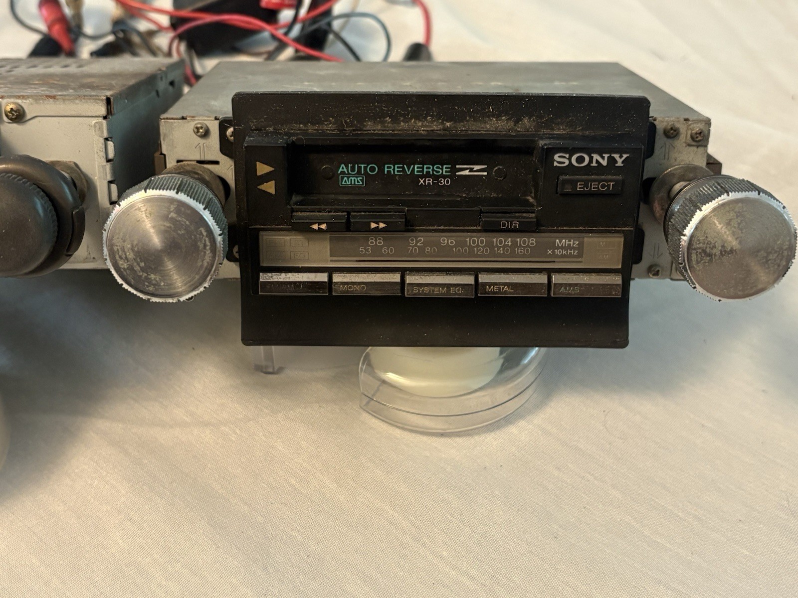 Vintage Sony XR-30 + Pioneer KEH-2929 Radio FM/AM Cassette Car Stereo -Untested