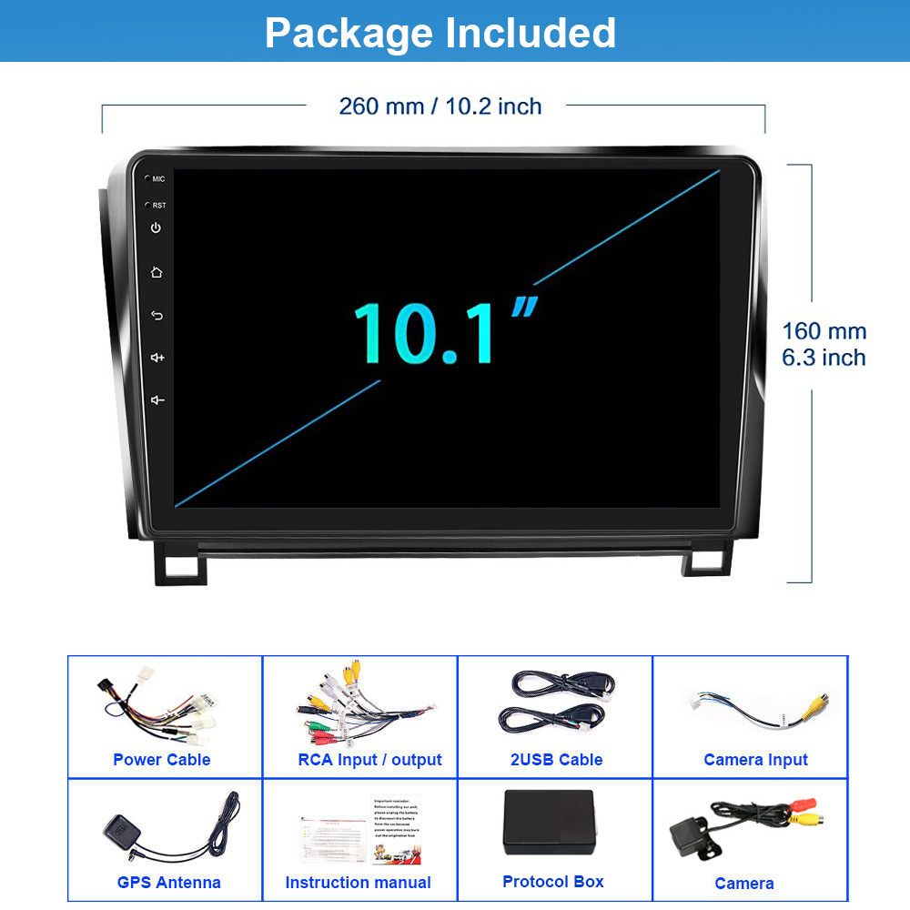 4+64GB For Toyota Tundra 2007-2013 Android15 Carplay Car Stereo Radio GPS NAVI