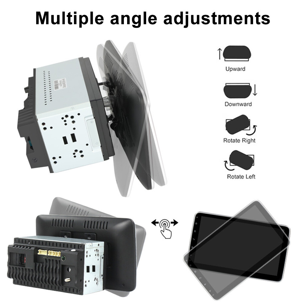 32G Android 13 Double 2DIN Rotatable 10.1” Car Stereo Radio Carplay GPS Wifi BT