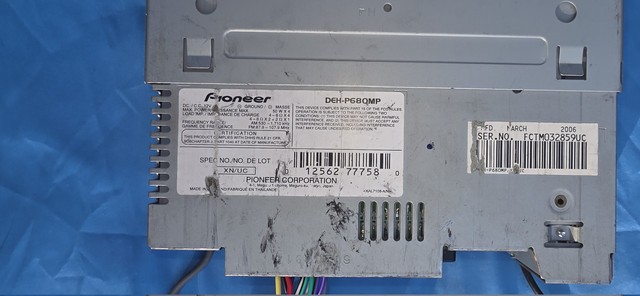 Vintage Pioneer Premier DEH-P680MP CD MP3 Car Stereo Receiver Works