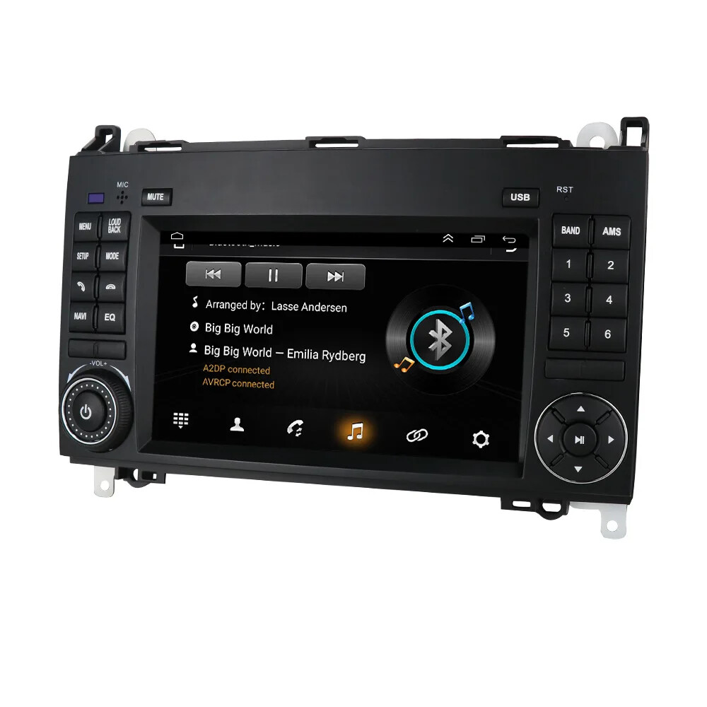 7 Inch 2din Android 10.0 Car Dvd Player for Mercedes-benz B160/b170/b180/b200