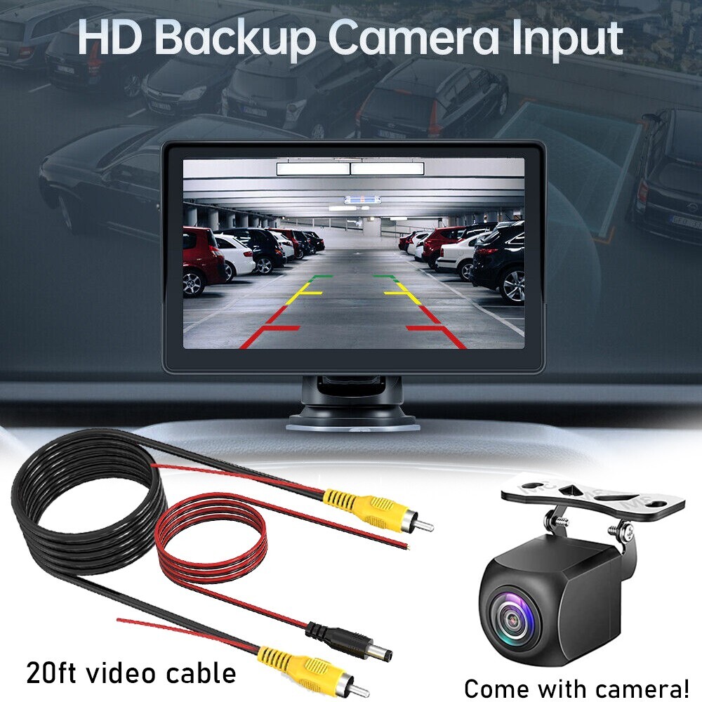 Portable wireless radio car stereo Apple CarPlay Android 7 “touch screen-