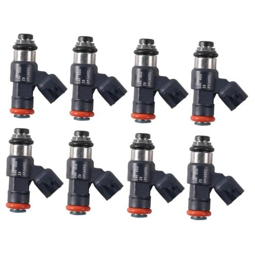 Set of 8 Fuel Injectors 12609749 Direct Replacement for 2009-2013 Cadillac