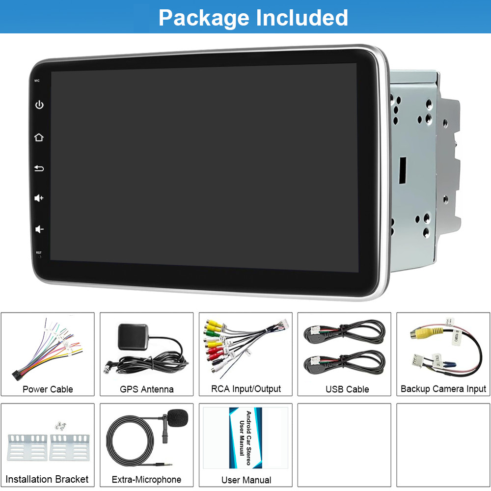 7 inch Android 12 Deck WiFi Double 2DIN Car Radio Stereo CarPlay GPS 32GB+Camera