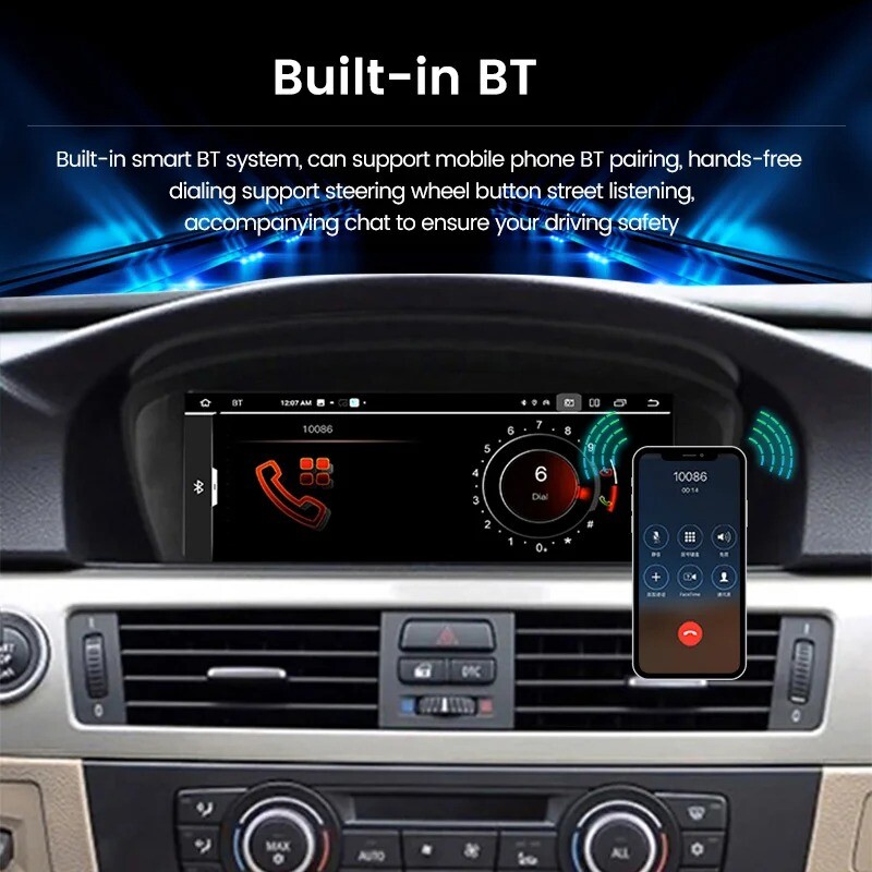 8.8inch For BMW 3/5 Series E60 E90 CIC Android 13 Car Stereo Radio GPS Carplay