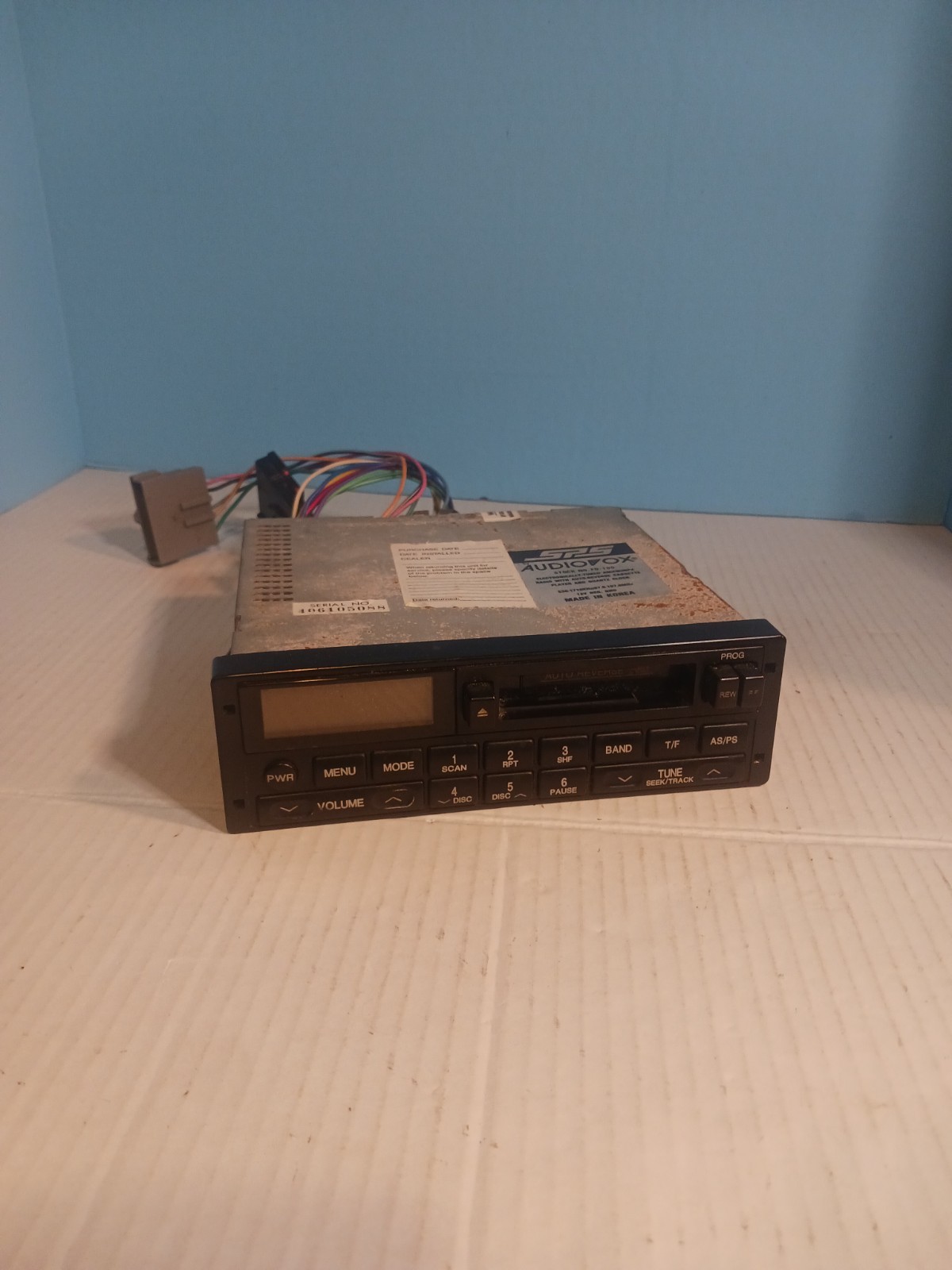 AudioVox SPS Fd-100 Car Stereo AM/FM/MPX Radio with Hardware – Vintage