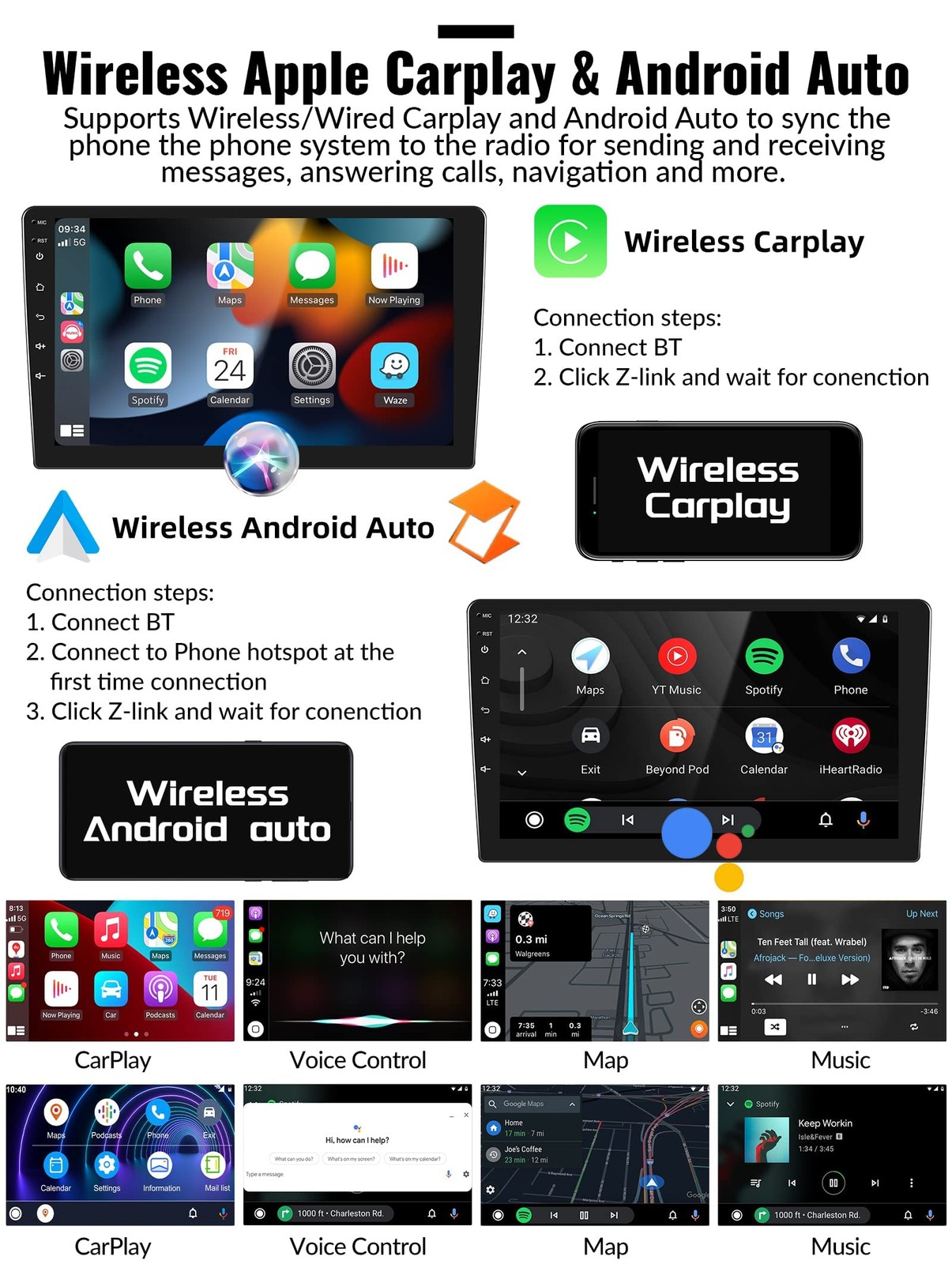 CAMECHO Android 13 Car Radio for Hyundai Tucson IX35