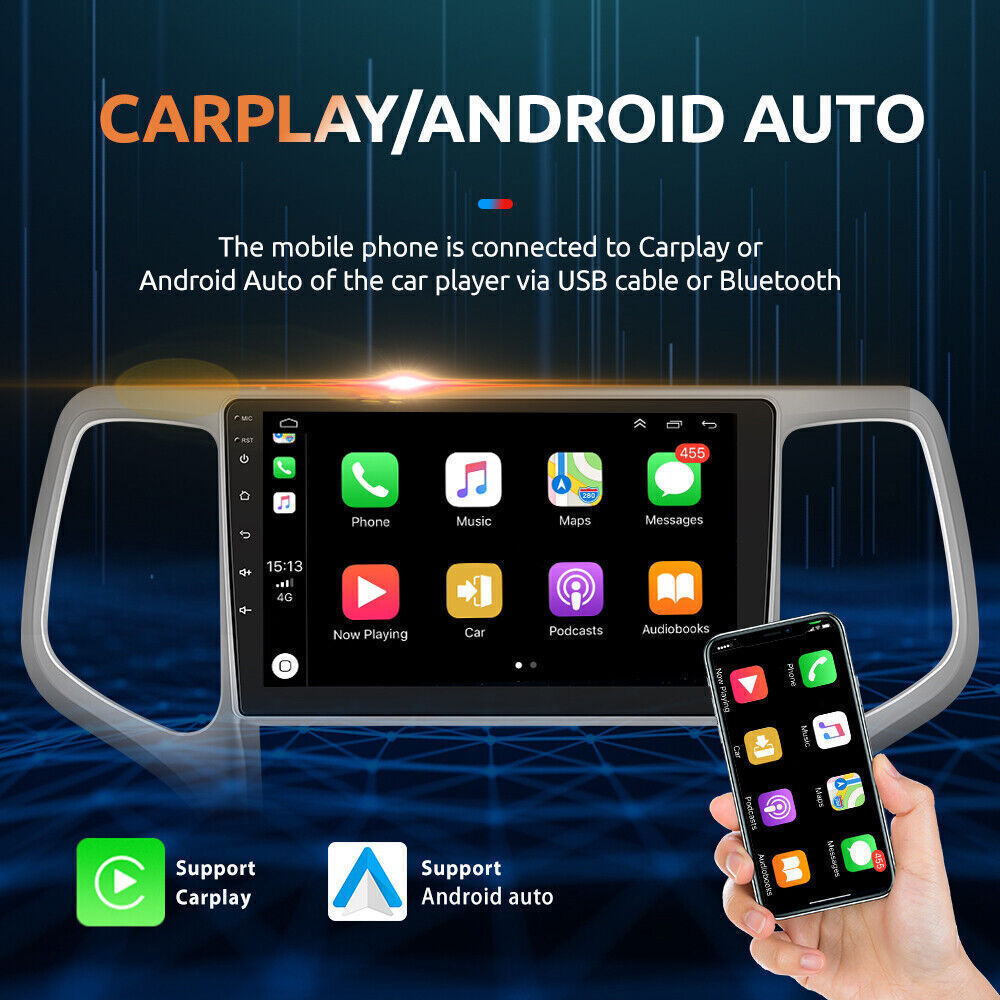APPLE CARPLAY FOR 2011-2013 JEEP GRAND CHEROKEE ANDROID 12 CAR RADIO STEREO GPS